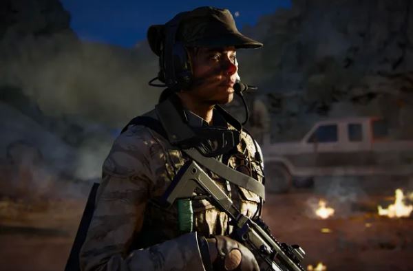 Promotional image for the launch of Call of Duty: Black Ops 6 on Nvidia's GeForce Now, showcasing action-packed gameplay and characters from the game.