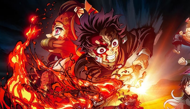 Demon Slayer characters in action