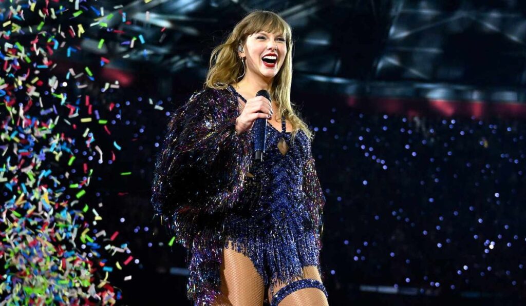 Taylor Swift announces exciting news during her concert in New Orleans, where she surprises fans with a special guest appearance by Sabrina Carpenter for a mashup performance.